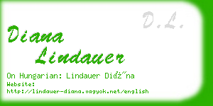 diana lindauer business card